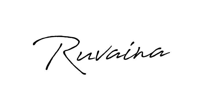 Also we have Ruvaina name is the best signature style. Create professional handwritten signature collection using Antro_Vectra_Bolder autograph style. Ruvaina signature style 7 images and pictures png
