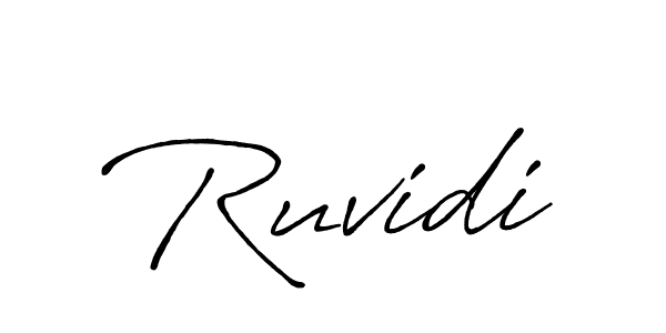 How to make Ruvidi name signature. Use Antro_Vectra_Bolder style for creating short signs online. This is the latest handwritten sign. Ruvidi signature style 7 images and pictures png