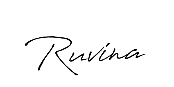 if you are searching for the best signature style for your name Ruvina. so please give up your signature search. here we have designed multiple signature styles  using Antro_Vectra_Bolder. Ruvina signature style 7 images and pictures png