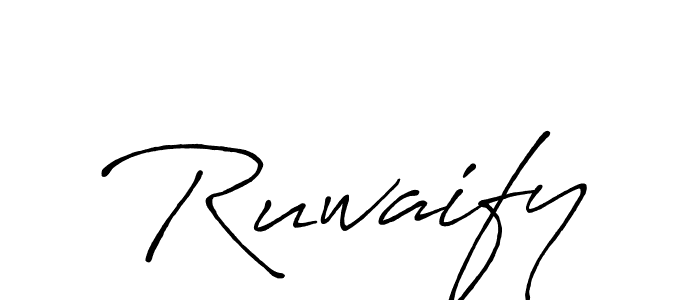 Also we have Ruwaify name is the best signature style. Create professional handwritten signature collection using Antro_Vectra_Bolder autograph style. Ruwaify signature style 7 images and pictures png