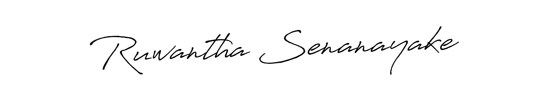 Design your own signature with our free online signature maker. With this signature software, you can create a handwritten (Antro_Vectra_Bolder) signature for name Ruwantha Senanayake. Ruwantha Senanayake signature style 7 images and pictures png