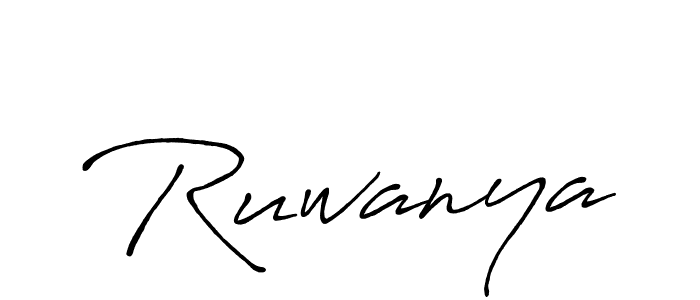 You should practise on your own different ways (Antro_Vectra_Bolder) to write your name (Ruwanya) in signature. don't let someone else do it for you. Ruwanya signature style 7 images and pictures png