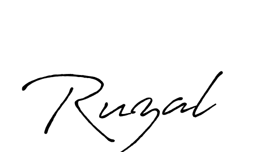 if you are searching for the best signature style for your name Ruzal. so please give up your signature search. here we have designed multiple signature styles  using Antro_Vectra_Bolder. Ruzal signature style 7 images and pictures png