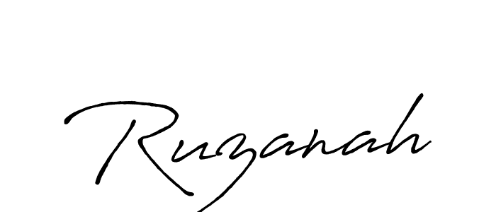 Also we have Ruzanah name is the best signature style. Create professional handwritten signature collection using Antro_Vectra_Bolder autograph style. Ruzanah signature style 7 images and pictures png