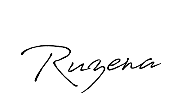 Make a beautiful signature design for name Ruzena. With this signature (Antro_Vectra_Bolder) style, you can create a handwritten signature for free. Ruzena signature style 7 images and pictures png