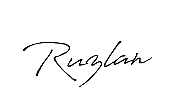 Similarly Antro_Vectra_Bolder is the best handwritten signature design. Signature creator online .You can use it as an online autograph creator for name Ruzlan. Ruzlan signature style 7 images and pictures png