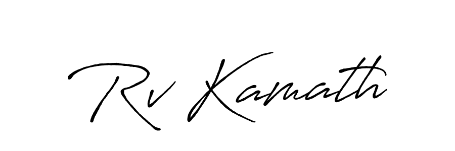 Make a beautiful signature design for name Rv Kamath. Use this online signature maker to create a handwritten signature for free. Rv Kamath signature style 7 images and pictures png