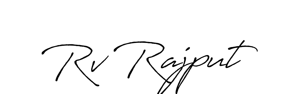 Make a beautiful signature design for name Rv Rajput. Use this online signature maker to create a handwritten signature for free. Rv Rajput signature style 7 images and pictures png