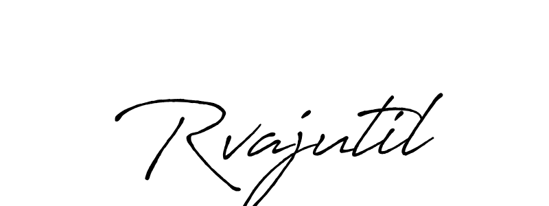 How to make Rvajutil name signature. Use Antro_Vectra_Bolder style for creating short signs online. This is the latest handwritten sign. Rvajutil signature style 7 images and pictures png