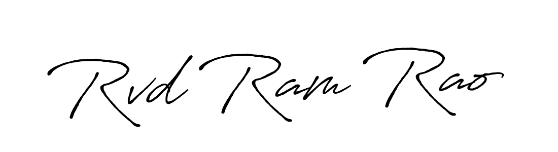 Rvd Ram Rao stylish signature style. Best Handwritten Sign (Antro_Vectra_Bolder) for my name. Handwritten Signature Collection Ideas for my name Rvd Ram Rao. Rvd Ram Rao signature style 7 images and pictures png