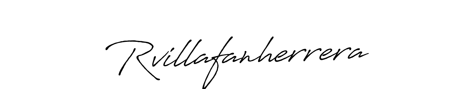 Similarly Antro_Vectra_Bolder is the best handwritten signature design. Signature creator online .You can use it as an online autograph creator for name Rvillafanherrera. Rvillafanherrera signature style 7 images and pictures png