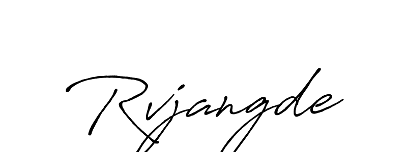 Create a beautiful signature design for name Rvjangde. With this signature (Antro_Vectra_Bolder) fonts, you can make a handwritten signature for free. Rvjangde signature style 7 images and pictures png