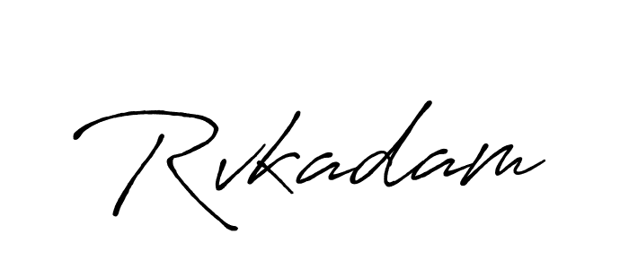 Also You can easily find your signature by using the search form. We will create Rvkadam name handwritten signature images for you free of cost using Antro_Vectra_Bolder sign style. Rvkadam signature style 7 images and pictures png