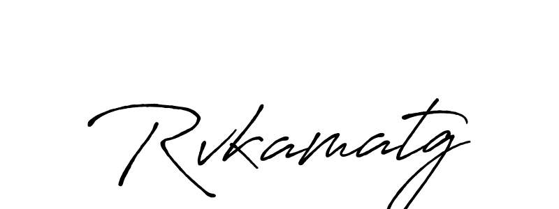 Use a signature maker to create a handwritten signature online. With this signature software, you can design (Antro_Vectra_Bolder) your own signature for name Rvkamatg. Rvkamatg signature style 7 images and pictures png
