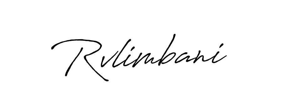 Create a beautiful signature design for name Rvlimbani. With this signature (Antro_Vectra_Bolder) fonts, you can make a handwritten signature for free. Rvlimbani signature style 7 images and pictures png