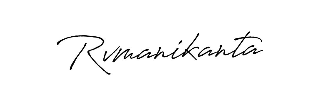 It looks lik you need a new signature style for name Rvmanikanta. Design unique handwritten (Antro_Vectra_Bolder) signature with our free signature maker in just a few clicks. Rvmanikanta signature style 7 images and pictures png