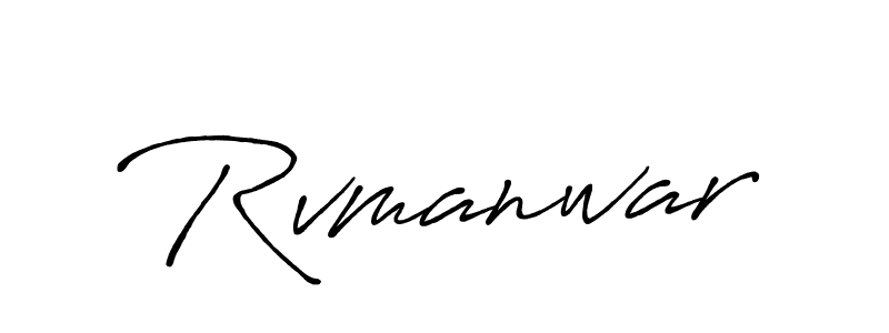 Also we have Rvmanwar name is the best signature style. Create professional handwritten signature collection using Antro_Vectra_Bolder autograph style. Rvmanwar signature style 7 images and pictures png