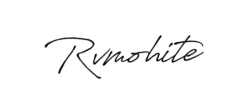 if you are searching for the best signature style for your name Rvmohite. so please give up your signature search. here we have designed multiple signature styles  using Antro_Vectra_Bolder. Rvmohite signature style 7 images and pictures png