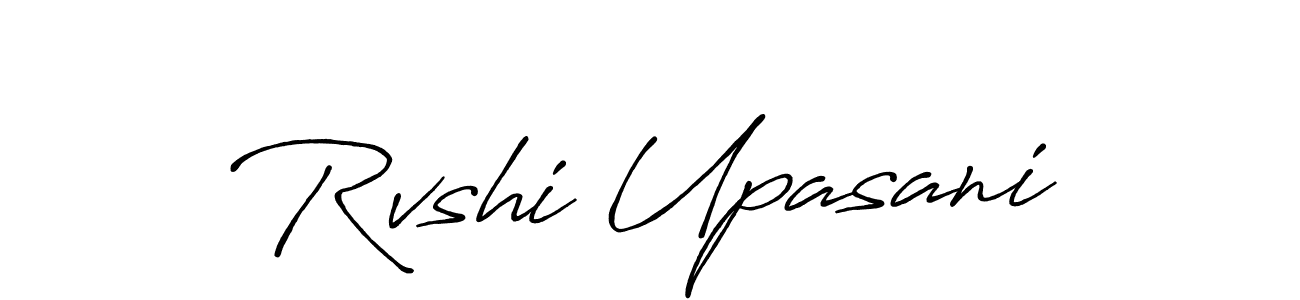 The best way (Antro_Vectra_Bolder) to make a short signature is to pick only two or three words in your name. The name Rvshi Upasani include a total of six letters. For converting this name. Rvshi Upasani signature style 7 images and pictures png