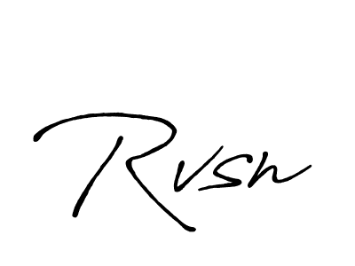 How to make Rvsn signature? Antro_Vectra_Bolder is a professional autograph style. Create handwritten signature for Rvsn name. Rvsn signature style 7 images and pictures png