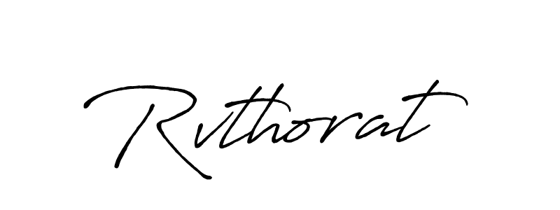 How to make Rvthorat name signature. Use Antro_Vectra_Bolder style for creating short signs online. This is the latest handwritten sign. Rvthorat signature style 7 images and pictures png