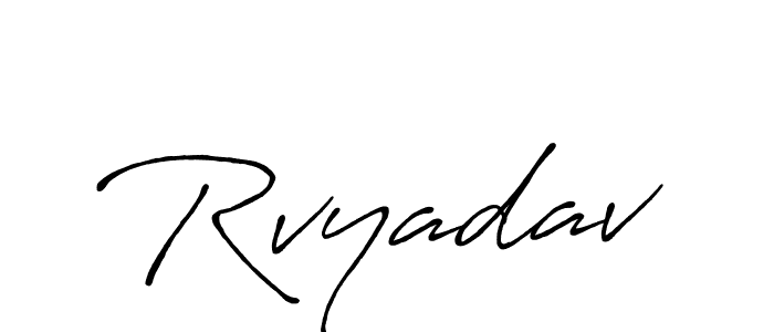 It looks lik you need a new signature style for name Rvyadav. Design unique handwritten (Antro_Vectra_Bolder) signature with our free signature maker in just a few clicks. Rvyadav signature style 7 images and pictures png