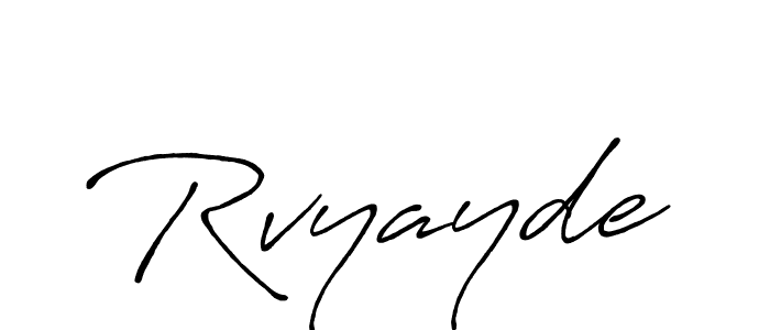 The best way (Antro_Vectra_Bolder) to make a short signature is to pick only two or three words in your name. The name Rvyayde include a total of six letters. For converting this name. Rvyayde signature style 7 images and pictures png