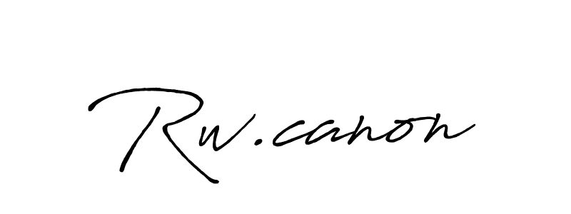 How to make Rw.canon signature? Antro_Vectra_Bolder is a professional autograph style. Create handwritten signature for Rw.canon name. Rw.canon signature style 7 images and pictures png