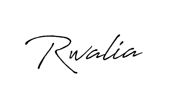 Make a beautiful signature design for name Rwalia. With this signature (Antro_Vectra_Bolder) style, you can create a handwritten signature for free. Rwalia signature style 7 images and pictures png