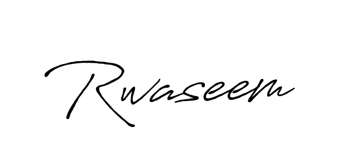 if you are searching for the best signature style for your name Rwaseem. so please give up your signature search. here we have designed multiple signature styles  using Antro_Vectra_Bolder. Rwaseem signature style 7 images and pictures png