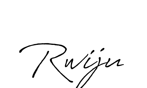 How to make Rwiju name signature. Use Antro_Vectra_Bolder style for creating short signs online. This is the latest handwritten sign. Rwiju signature style 7 images and pictures png