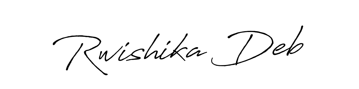 Also You can easily find your signature by using the search form. We will create Rwishika Deb name handwritten signature images for you free of cost using Antro_Vectra_Bolder sign style. Rwishika Deb signature style 7 images and pictures png