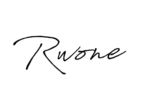 Use a signature maker to create a handwritten signature online. With this signature software, you can design (Antro_Vectra_Bolder) your own signature for name Rwone. Rwone signature style 7 images and pictures png