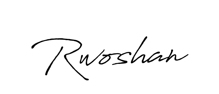 Once you've used our free online signature maker to create your best signature Antro_Vectra_Bolder style, it's time to enjoy all of the benefits that Rwoshan name signing documents. Rwoshan signature style 7 images and pictures png