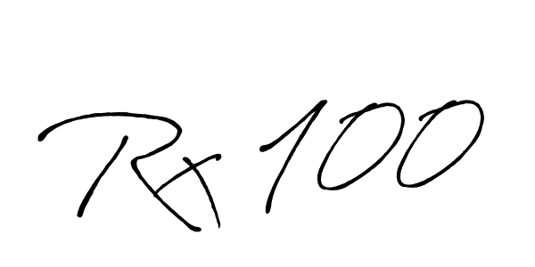 How to Draw Rx 100 signature style? Antro_Vectra_Bolder is a latest design signature styles for name Rx 100. Rx 100 signature style 7 images and pictures png