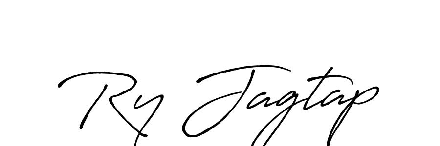 Make a beautiful signature design for name Ry Jagtap. With this signature (Antro_Vectra_Bolder) style, you can create a handwritten signature for free. Ry Jagtap signature style 7 images and pictures png