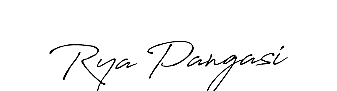 Design your own signature with our free online signature maker. With this signature software, you can create a handwritten (Antro_Vectra_Bolder) signature for name Rya Pangasi. Rya Pangasi signature style 7 images and pictures png