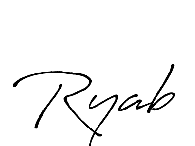 Antro_Vectra_Bolder is a professional signature style that is perfect for those who want to add a touch of class to their signature. It is also a great choice for those who want to make their signature more unique. Get Ryab name to fancy signature for free. Ryab signature style 7 images and pictures png