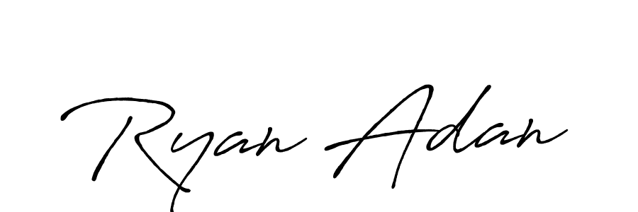 Also You can easily find your signature by using the search form. We will create Ryan Adan name handwritten signature images for you free of cost using Antro_Vectra_Bolder sign style. Ryan Adan signature style 7 images and pictures png