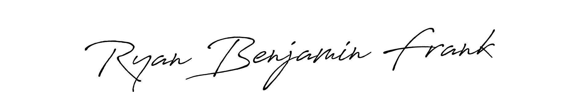 Make a beautiful signature design for name Ryan Benjamin Frank. With this signature (Antro_Vectra_Bolder) style, you can create a handwritten signature for free. Ryan Benjamin Frank signature style 7 images and pictures png