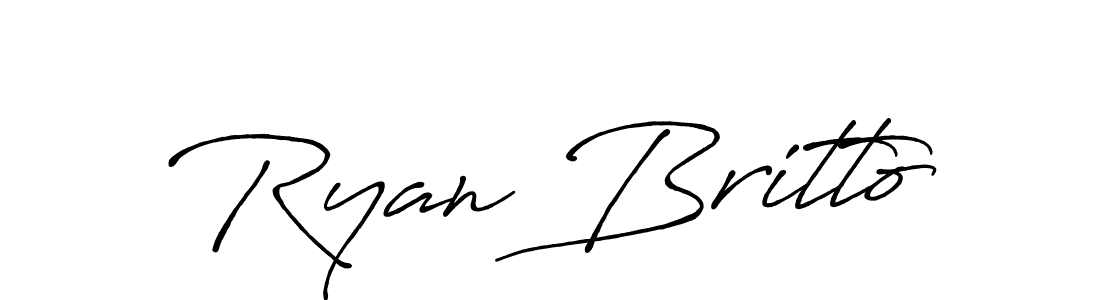 Make a beautiful signature design for name Ryan Britto. Use this online signature maker to create a handwritten signature for free. Ryan Britto signature style 7 images and pictures png