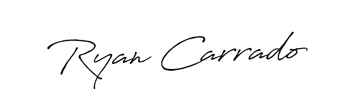 Ryan Carrado stylish signature style. Best Handwritten Sign (Antro_Vectra_Bolder) for my name. Handwritten Signature Collection Ideas for my name Ryan Carrado. Ryan Carrado signature style 7 images and pictures png
