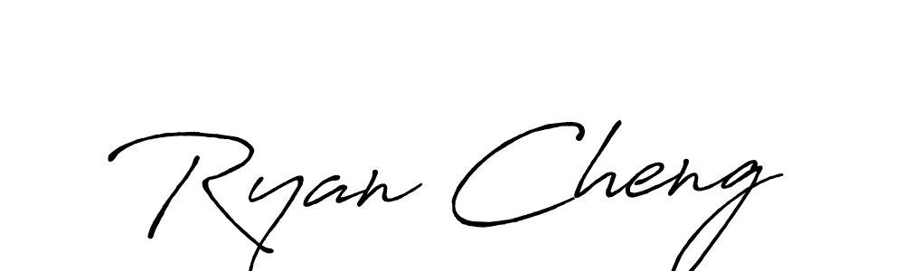 Make a beautiful signature design for name Ryan Cheng. With this signature (Antro_Vectra_Bolder) style, you can create a handwritten signature for free. Ryan Cheng signature style 7 images and pictures png