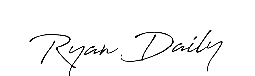 Make a beautiful signature design for name Ryan Daily. With this signature (Antro_Vectra_Bolder) style, you can create a handwritten signature for free. Ryan Daily signature style 7 images and pictures png