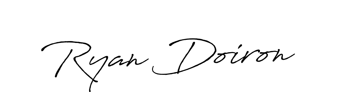 Ryan Doiron stylish signature style. Best Handwritten Sign (Antro_Vectra_Bolder) for my name. Handwritten Signature Collection Ideas for my name Ryan Doiron. Ryan Doiron signature style 7 images and pictures png