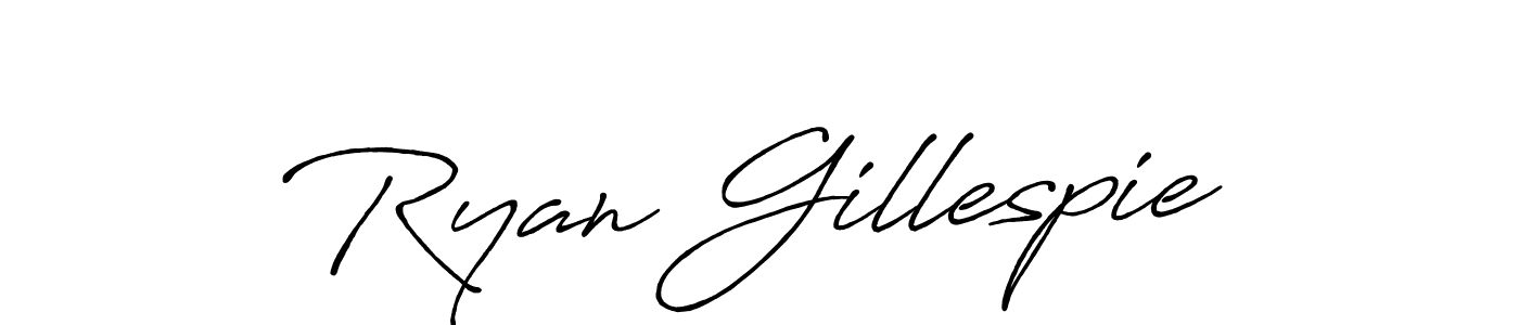 Create a beautiful signature design for name Ryan Gillespie. With this signature (Antro_Vectra_Bolder) fonts, you can make a handwritten signature for free. Ryan Gillespie signature style 7 images and pictures png