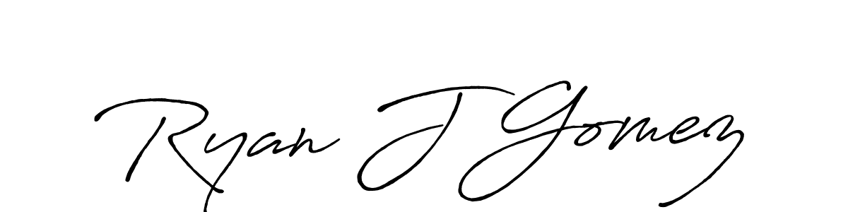 Make a beautiful signature design for name Ryan J Gomez. Use this online signature maker to create a handwritten signature for free. Ryan J Gomez signature style 7 images and pictures png