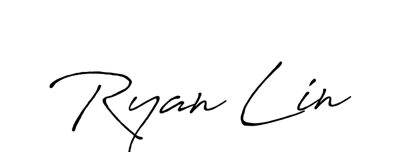 Design your own signature with our free online signature maker. With this signature software, you can create a handwritten (Antro_Vectra_Bolder) signature for name Ryan Lin. Ryan Lin signature style 7 images and pictures png