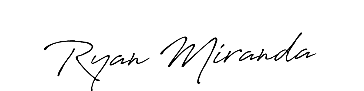 How to make Ryan Miranda signature? Antro_Vectra_Bolder is a professional autograph style. Create handwritten signature for Ryan Miranda name. Ryan Miranda signature style 7 images and pictures png