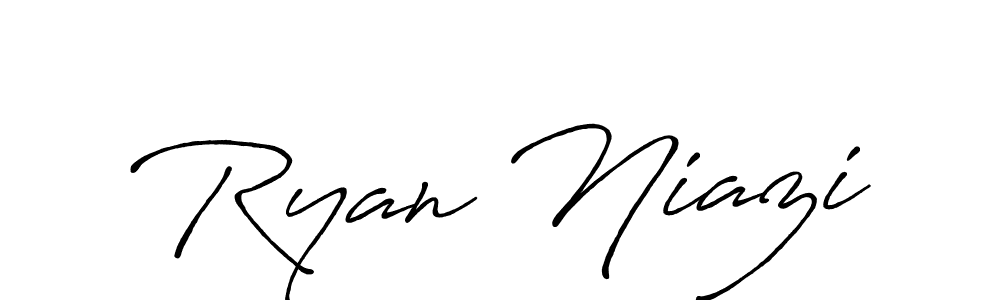 Also we have Ryan Niazi name is the best signature style. Create professional handwritten signature collection using Antro_Vectra_Bolder autograph style. Ryan Niazi signature style 7 images and pictures png